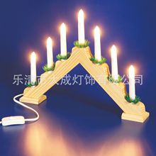 厂家直销木制蜡烛桥灯