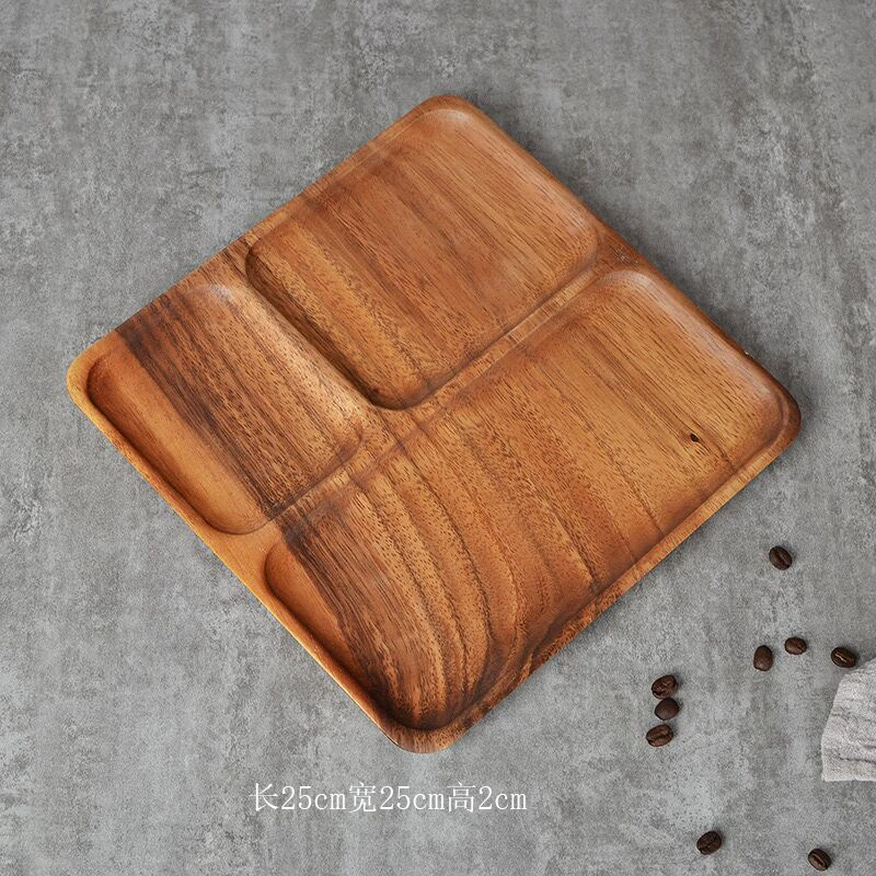 Деревянная доска-ореховый круглый Snack Tray размером 16.5x13.5x2 см, 0.15 кг, современная гостиная хранение блюдо