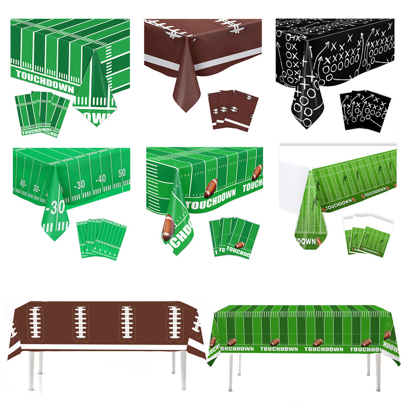 Amazon Super Bowl Theme Party Decoration Supplies Football Pe Tablecloth Fan Dinner Decoration Props Waterproof Amazon Super Bowl Theme Party Decoration Supplies Football Pe Tablecloth Fan Dinner Decoration Props Waterproof