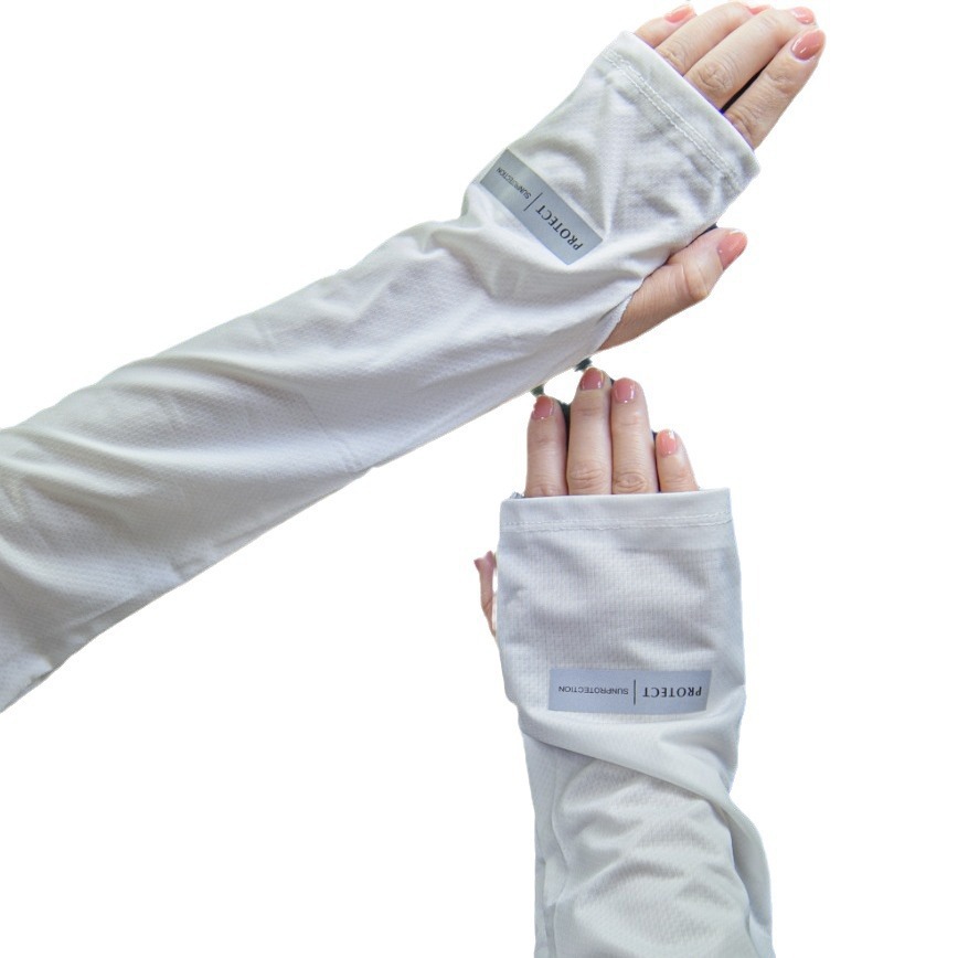 (2개) 여름 운전 야외 자외선 얇은 얼음 실크 느슨한 플러스 사이즈 사이버 연예인 손 소매 팔 보호 장갑 남성과 여성