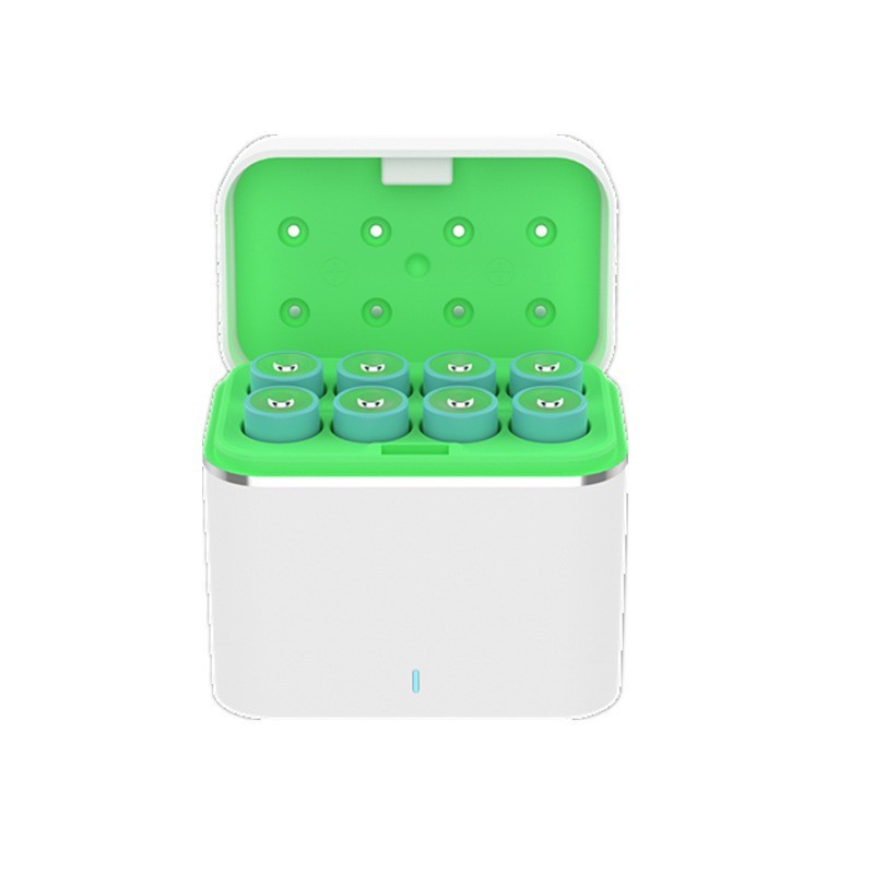 八槽AA智能充电仓type-c口充电器8粒5号3400Mwh锂电池充电器 套装|undefined