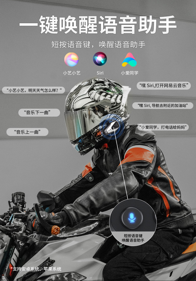 Manufacturer S3 Motorcycle Helmet Bluetooth Headset for Delivery Riders, Riding Helmet, Safety Helmet, Outdoor Bluetooth Headset
