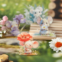 美好的一天贴纸吱吱小日记系列动物主题手账DIY素材装饰贴15张6款