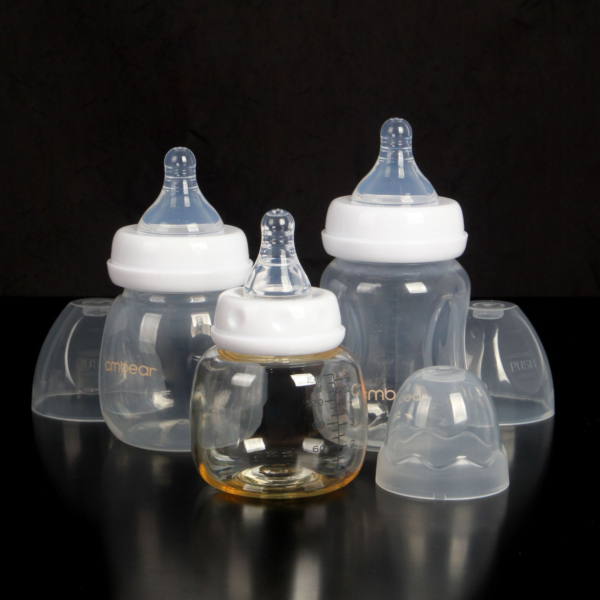 Kaman Bear Baby Baby Pp Bottle Factory Wholesale Logo Printing Processing Design Ppsu Newborn Bottle