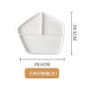 Ceramic white dinner plate home use