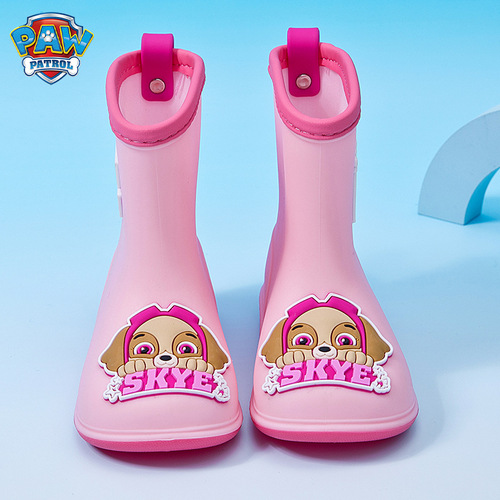 Paw Paw Team children's rain boots, non-slip and wear-resistant in rainy days, cute cartoon baby rain boots, kindergarten waterproof shoes
