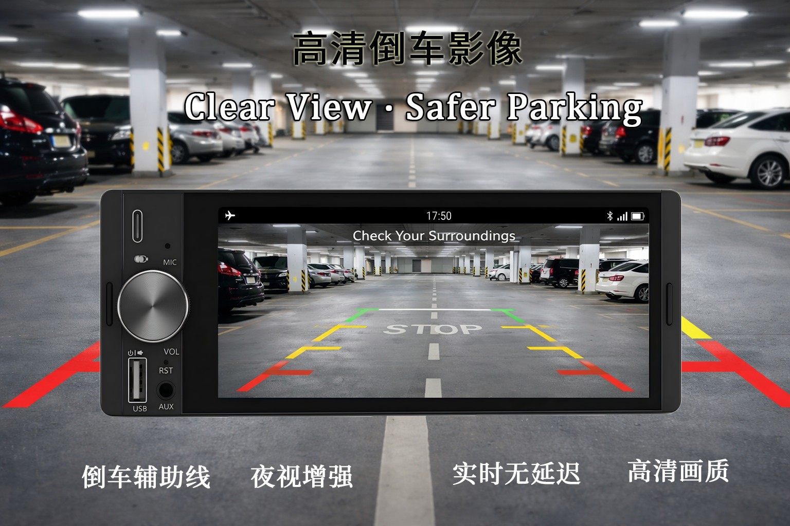 Cross-Border 6.36inch Car Mp5 Player with Reversing Connection, Bluetooth Wireless Carplay, Central Control Navigation Hl-935