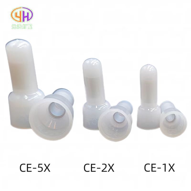 Gold pen closed end terminal CE1X wire cap closed end terminal aluminum tube splicing terminal nylon nipple wire cap