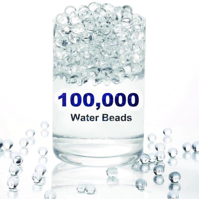 Прозрачные гидрогелевые бусины Amazon, 2000 частиц, ваза, пузырь, большие бусины, свадебные украшения, 1,5-2 прозрачные волшебные бусины