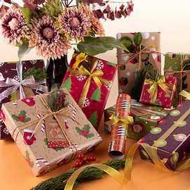 跨境 圣诞礼物包装纸 情人节生日礼品纸 墙纸背景纸包书皮纸批发