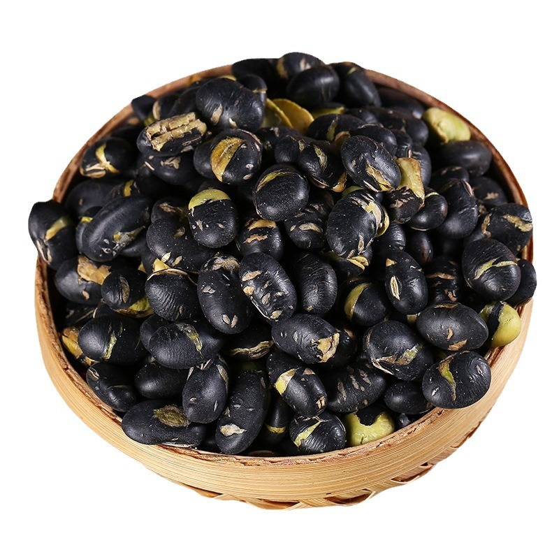 Crispy Salt Baked Black Beans 1 lb Ready to Eat Roasted Green Kernel Snack in use