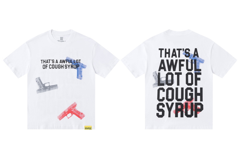 あれ。 SA AWFUL LOT OF COUGH SYRUP メンズ ヒップホップ ラップコラボ 半袖Tシャツ|undefined