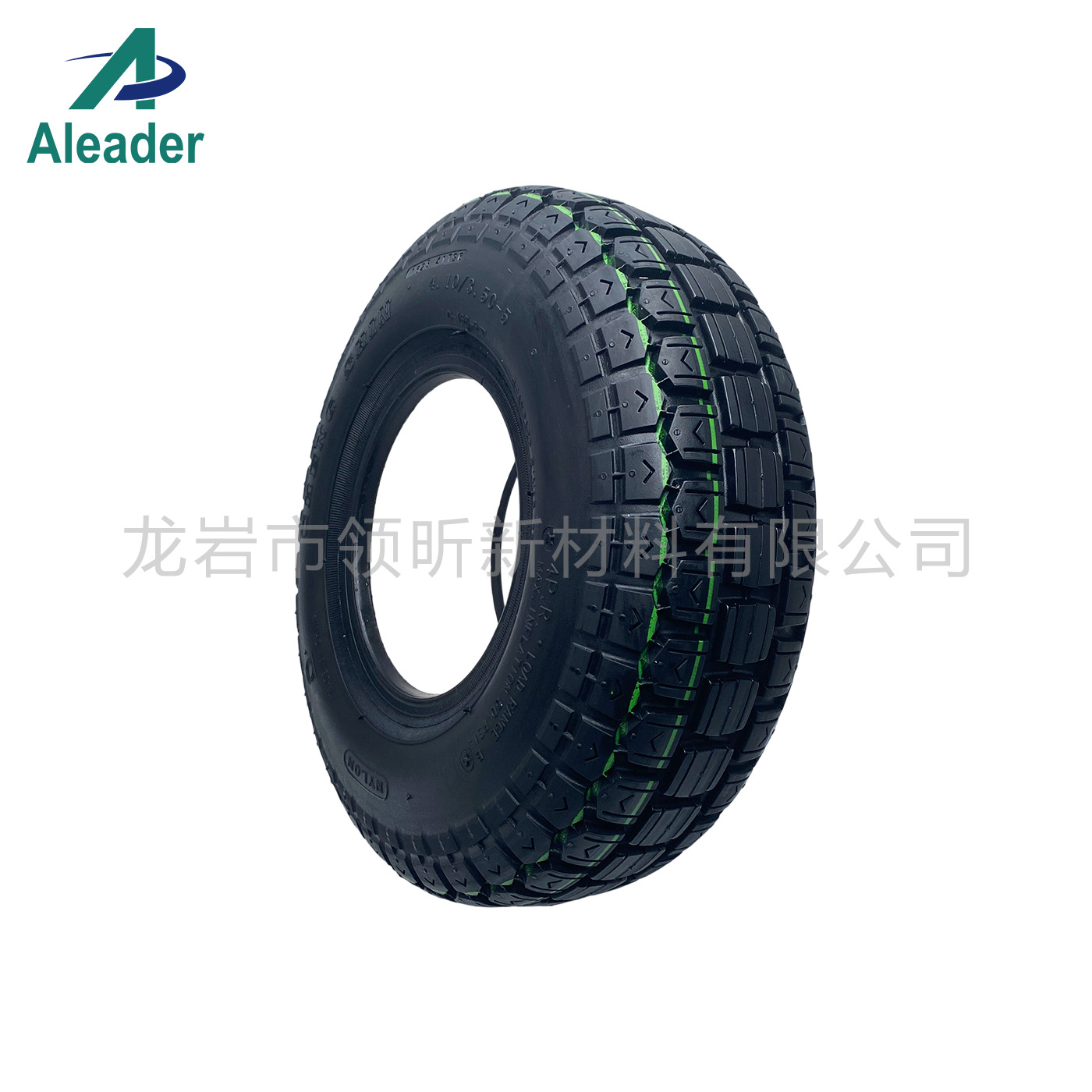 4.10/3.50-5聚氨酯填充胎电动轮椅代步车机器人耐磨免维护轮胎