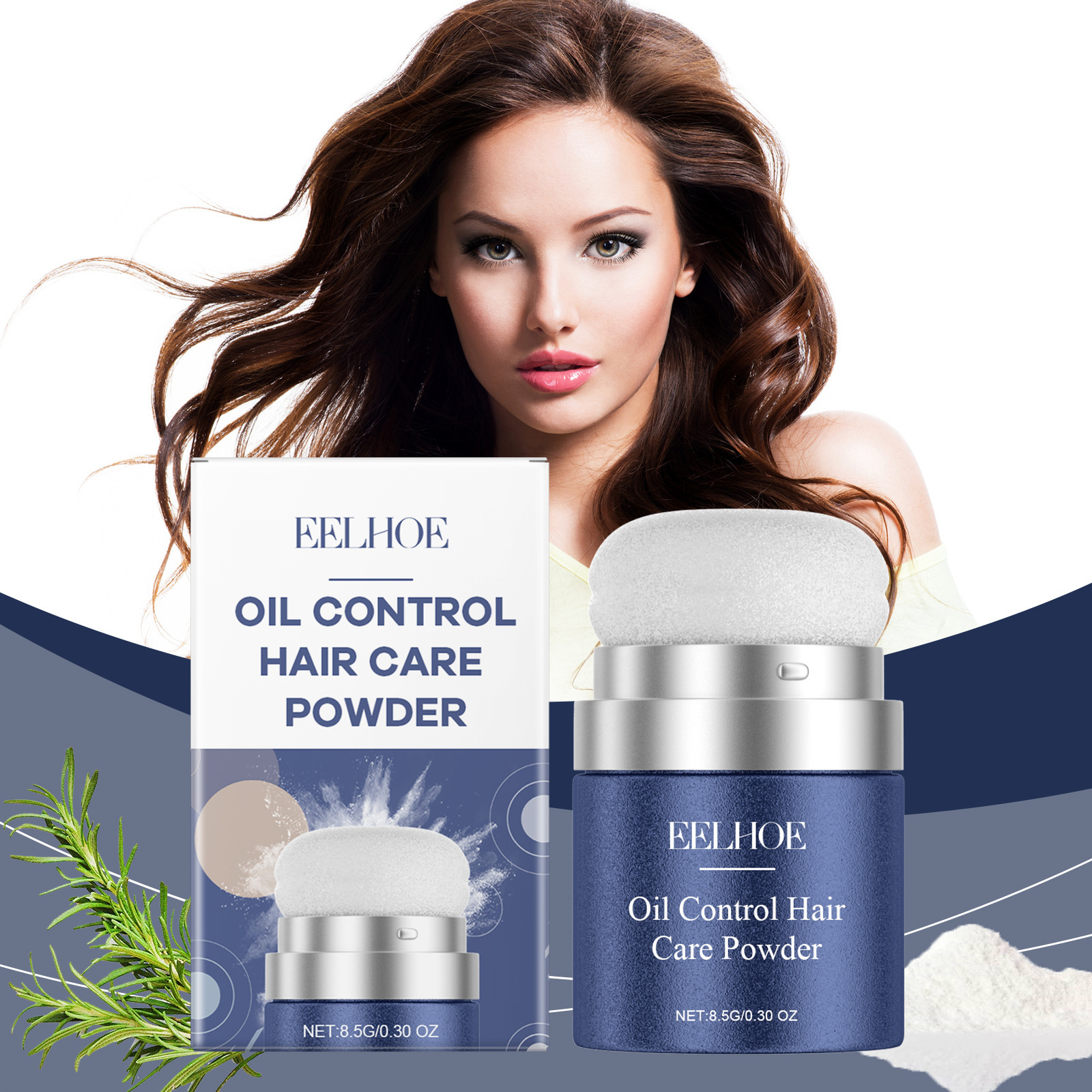 Eelhoe Hair Oil Control Powder: Controls Oil, Makes Hair Fluffy, Not Dry, Refreshing, Gentle, Natural, Lightweight, and Non-Greasy