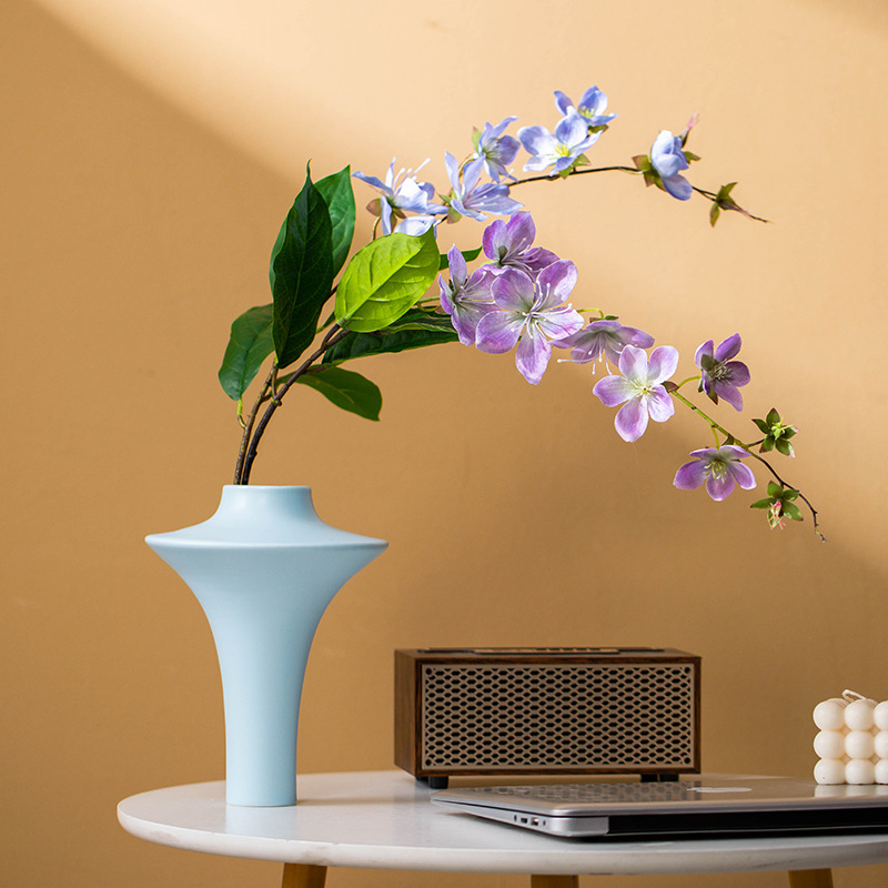 French Cream Style Ceramic Vase Minimalist Soft Home Living Room Dining Table Homestay Hotel Light Luxury Decoration Cross-border