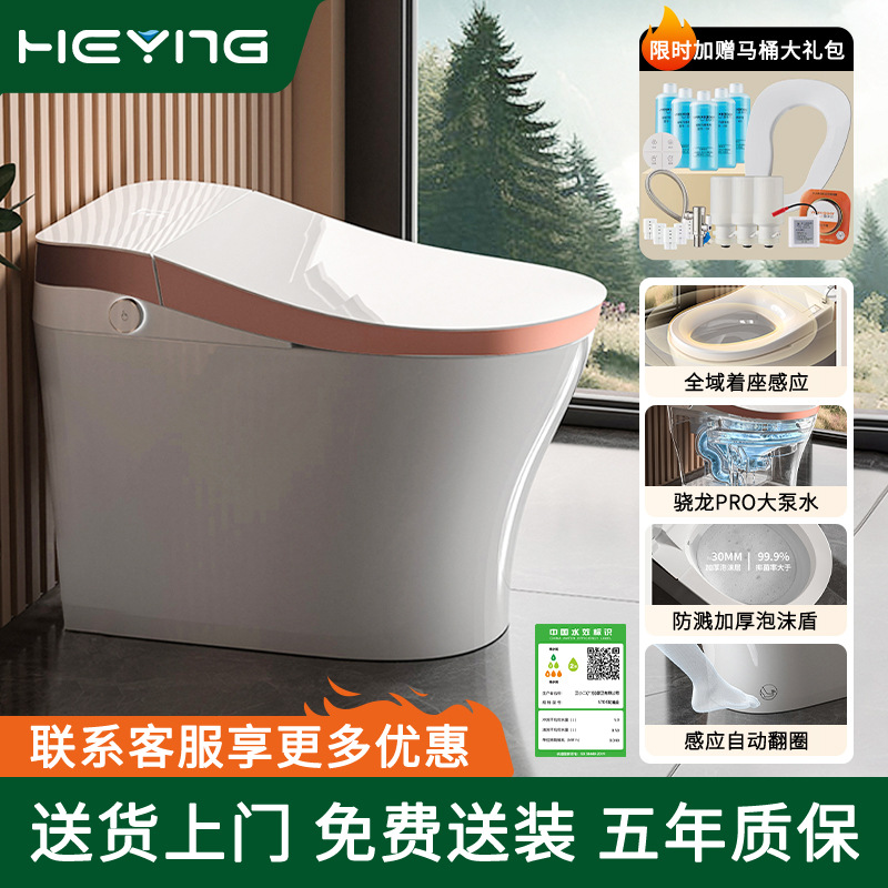 Chaozhou inodoro inteligente de bombeo espeso anti-spillación escudo de espuma anti-odor inodoro inteligente todo en uno ingeniería hotel mayorista