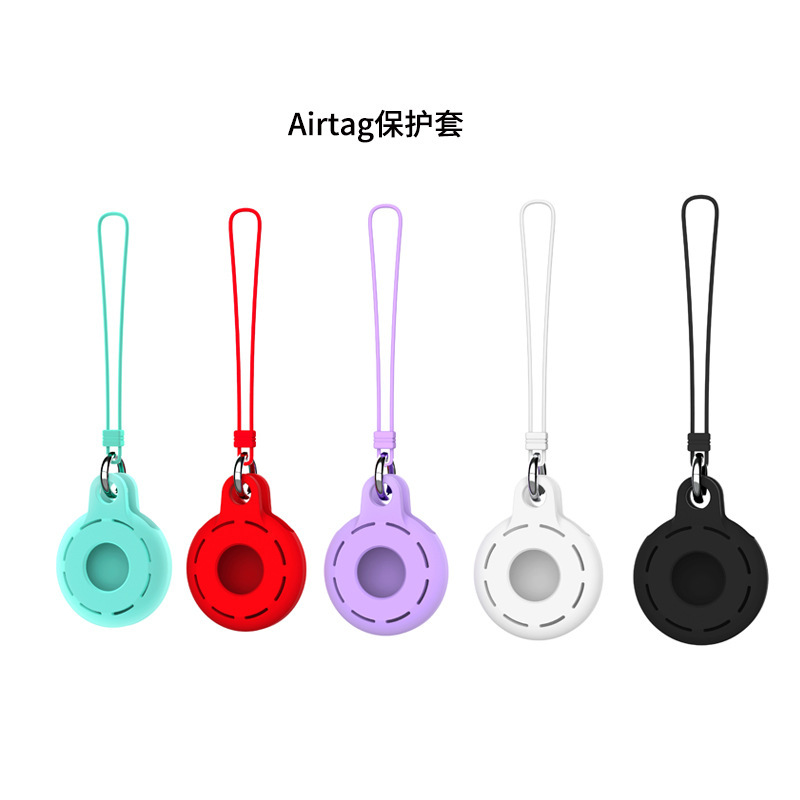 Applicable New Apple Airtag case protective cover airtags tracking positioning anti-lost silicone protective shell Applicable New Apple Airtag case protective cover airtags tracking positioning anti-lost silicone protective shell