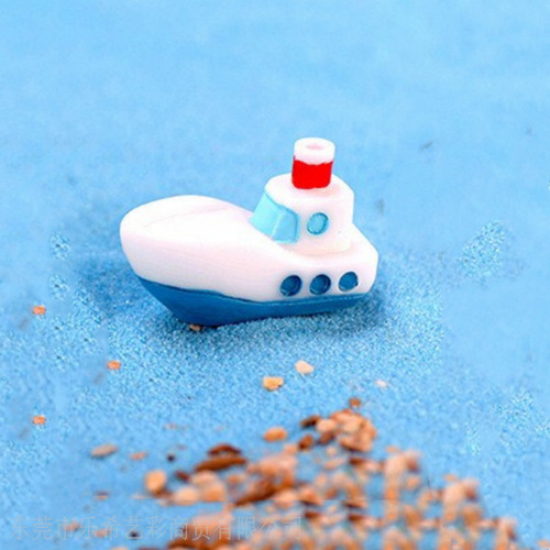 Fish tank landscaping Mediterranean style seaside fishing boat boat landscaping decoration aquarium simulation ornaments yacht boat