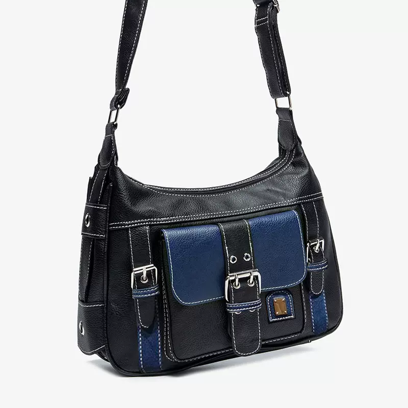 欧美休闲运动女式单肩包拼色单肩斜挎包气质简约单肩手提女包