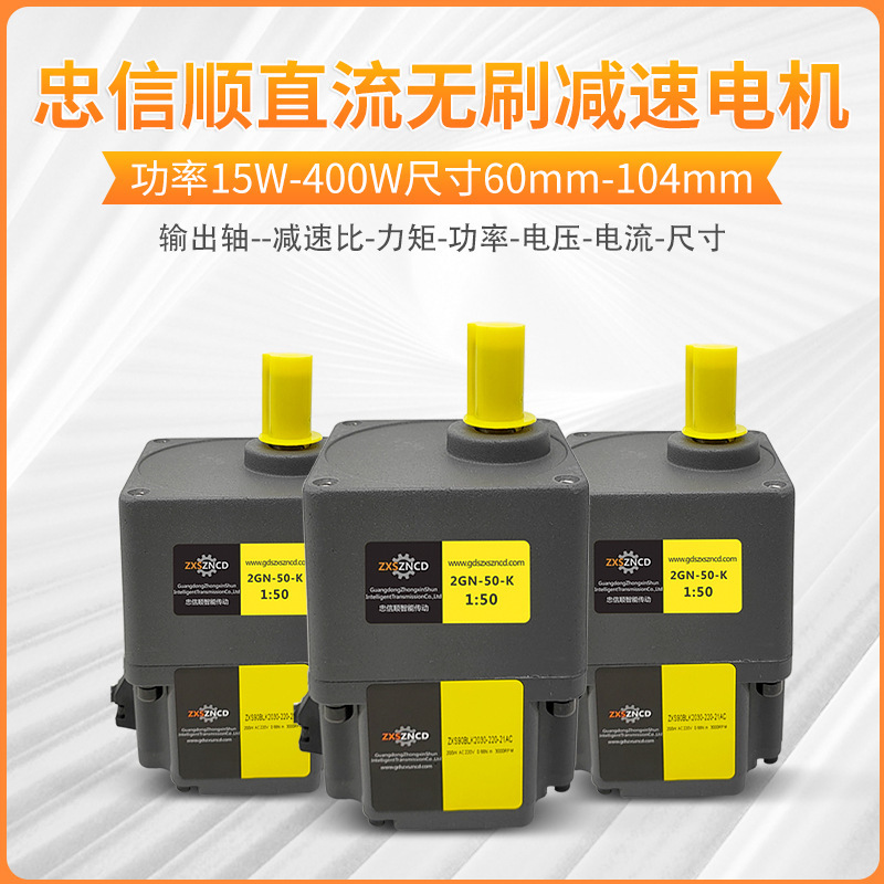 Micro Dc Brushless Gear Motor Power 15W-400W Customized Gear Reducer Conveyor Medical Equipment