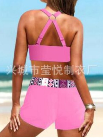 Retro sexy split beach swimwear