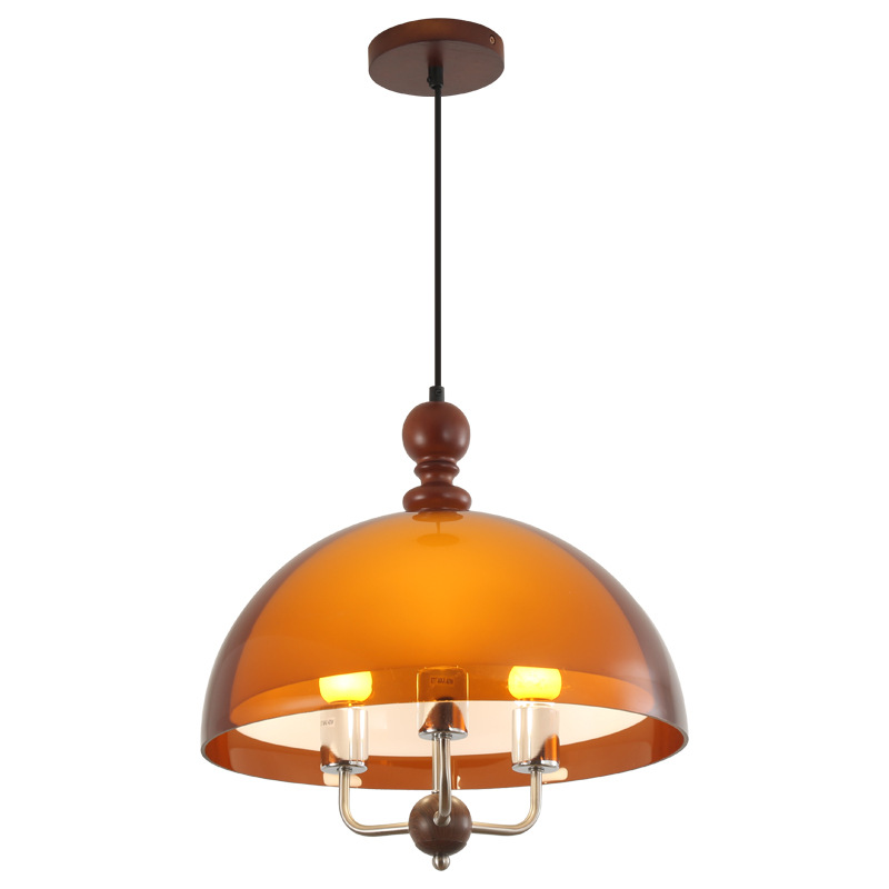 Lámpara de restaurante medieval francesa nueva sensación de alto nivel de la red sensación de atmósfera roja lámpara de mesa de comedor retro 138L