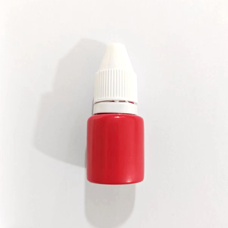 빨간 인쇄 기름 1 병