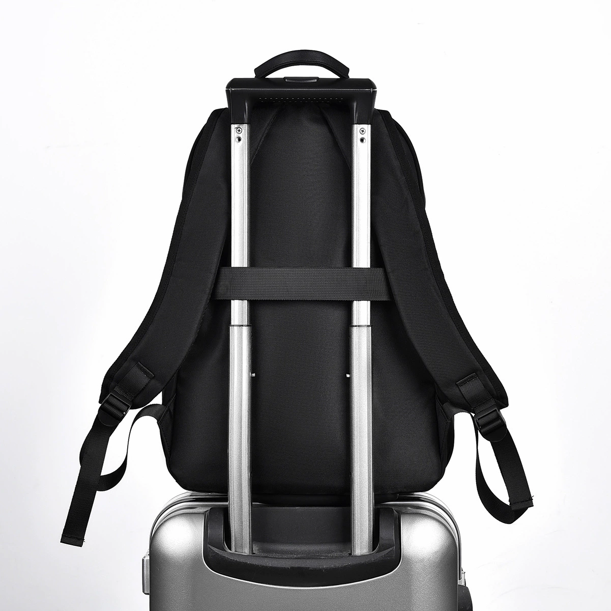 Capacious backpack for elementary school students, laptop, travel bag charging, business version