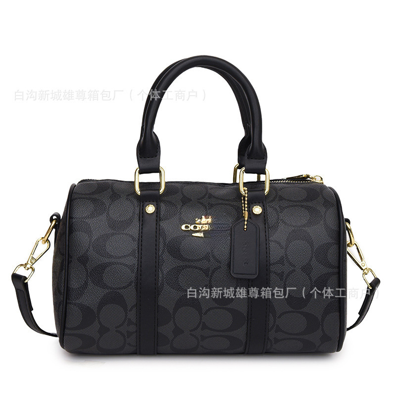 跨境外贸横水桶包时尚百搭潮流行老花手提单肩斜挎大容量女包bags|undefined