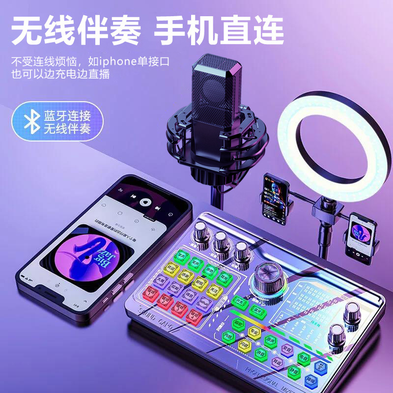 宗音p300生中継サウンドカードの全セットアナウンサーが荷物を持って録音して歌うパソコン携帯電話共通生中継専用セット|undefined