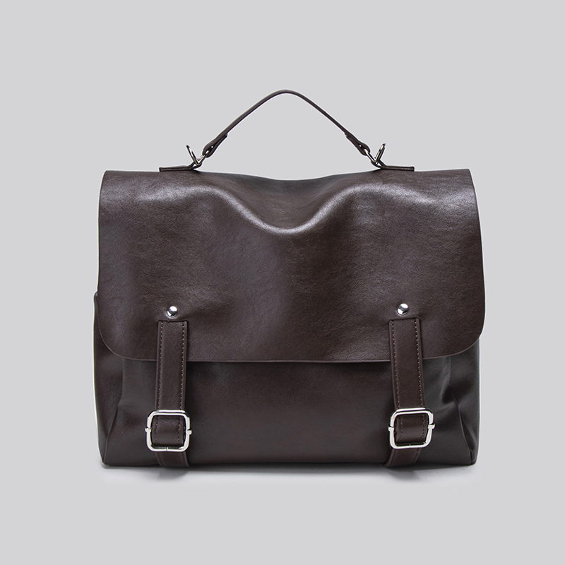 Preppy Style Women's Backpack Retro Soft Leather Handbag Shoulder Bag Large Capacity Casual Travel Fashion Commuter Bag - Thumbnail 6