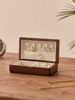 wooden  Jewellery Jewelry storage box Jewellery Necklace Ear Studs Display box Portable woodiness Jewelry box