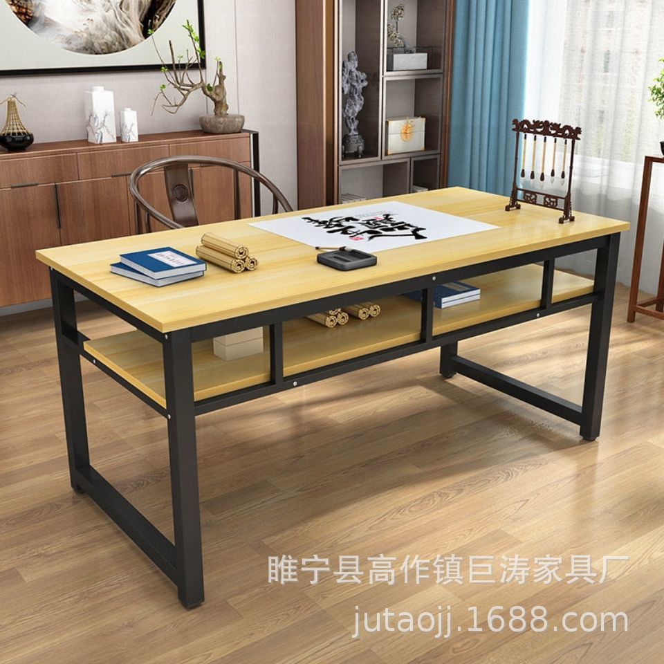 书桌书法桌书画桌家用电脑桌办公桌培训桌辅导桌绘画桌毛笔写字台