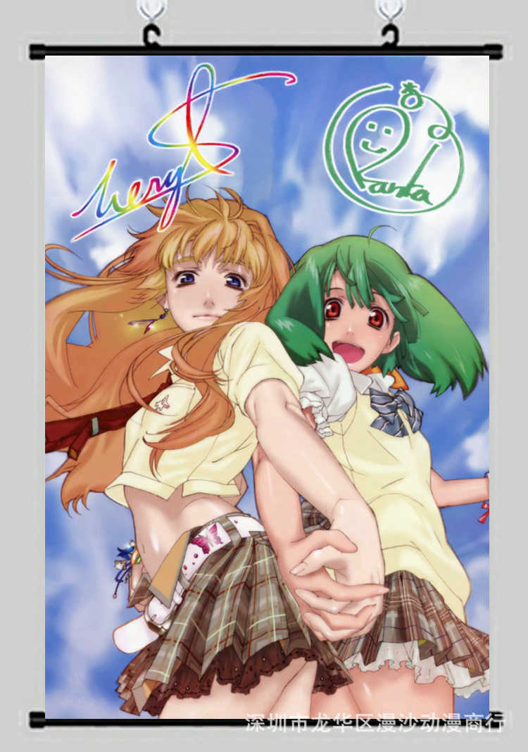 Плакат Macross F, высокоразрешённые обои, орхидея, анимационная игра, двухмерные окружные свитки, патчинг
