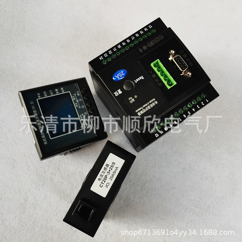YD2313FD-M-R电机保护控制器DC4mA-20mA RS485液晶显示200A250A