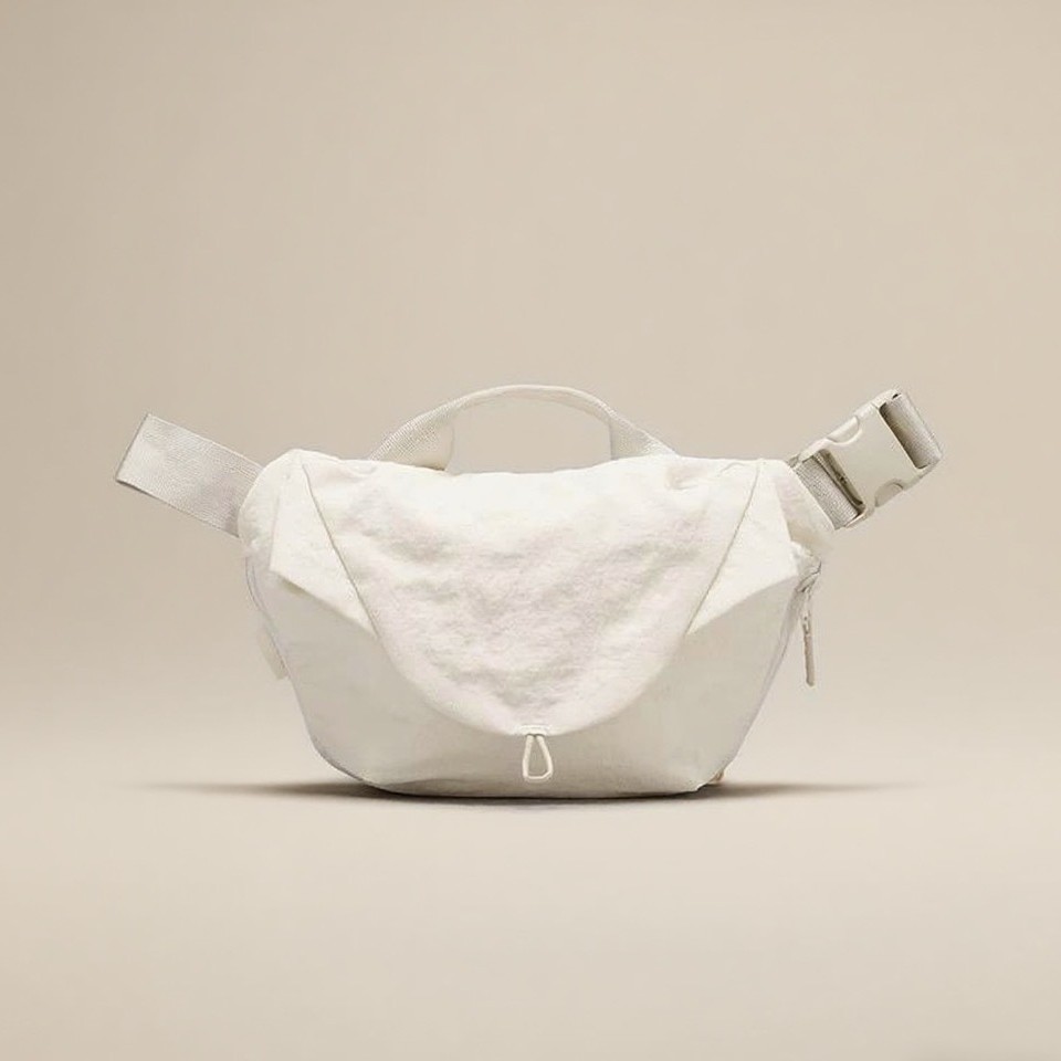 룰루와 같은 스타일의 곡선형 크로스백, 고급스러운 숄더백, 요가, 스포츠, 레이지, 다용도, 출퇴근용 숄더백