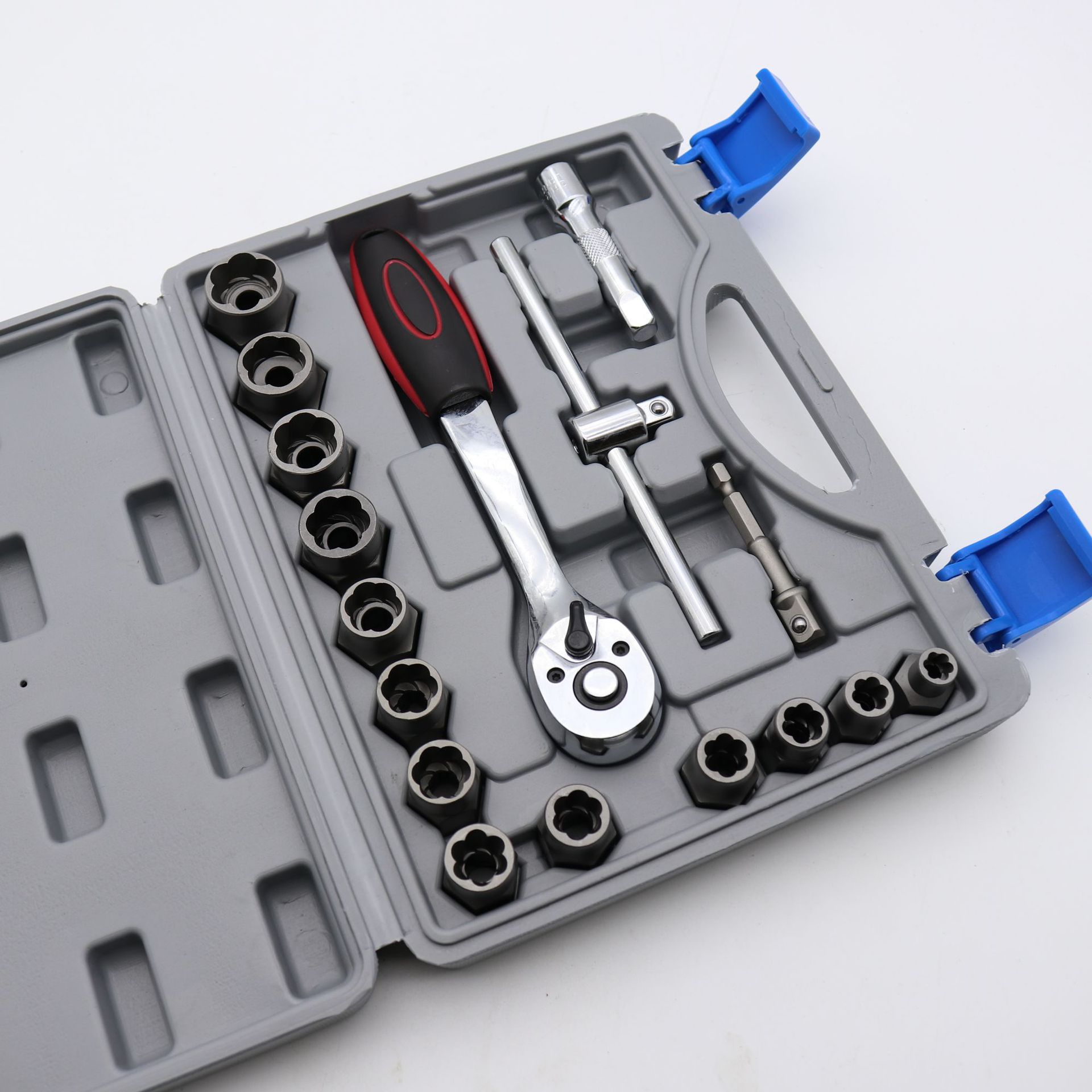 螺母高款取出器 反牙套筒滑牙套筒螺丝损坏螺帽取出器丝锥扳手