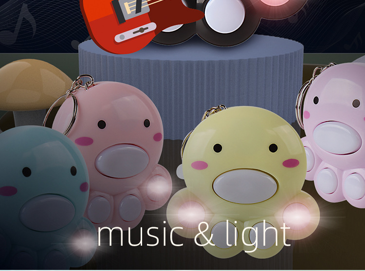 New Octopus Memory Training Mini Electronic Game Keychain Toy Twisting Egg Machine_voghion.com