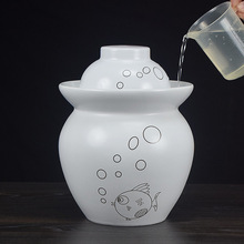 泡菜坛子陶瓷家用咸菜腌菜杂粮小泡菜坛景德镇储物密封罐泡泡鱼