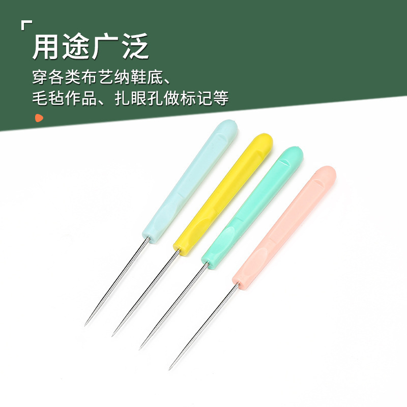 Nuevos zapatos de diamantes de punzón de plástico de colores, puntiagudo, perforado, pinzas, herramientas de costura hechas a mano de bricolaje, Qianbentong