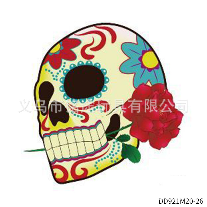 Suministros de fiesta de carnaval mexicano Día de los muertos Pegatinas de fiesta divertida para niños Accesorios de fotografía mexicana