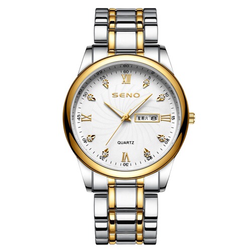 Wholesale SENO Chennuo men's business fully automatic non-mechanical watch luminous waterproof double calendar watch one piece drop shipping