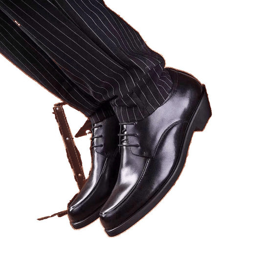 Men's Leather Shoes, Large Size Leather Shoes, Black Leather Shoes, Business Casual Leather Shoes, Dad Shoes, High-End Business Civil Servant Leather Shoes