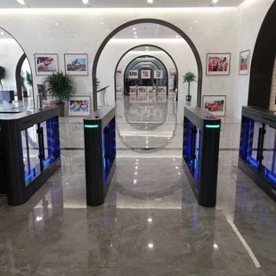 Hospital office building swing gate attendance face recognition gate entrance anti-collision swing gate pedestrian passage gate remote control