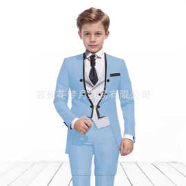 男童西服三件套礼服西装套装修身正装新款演出服花童套装小西装