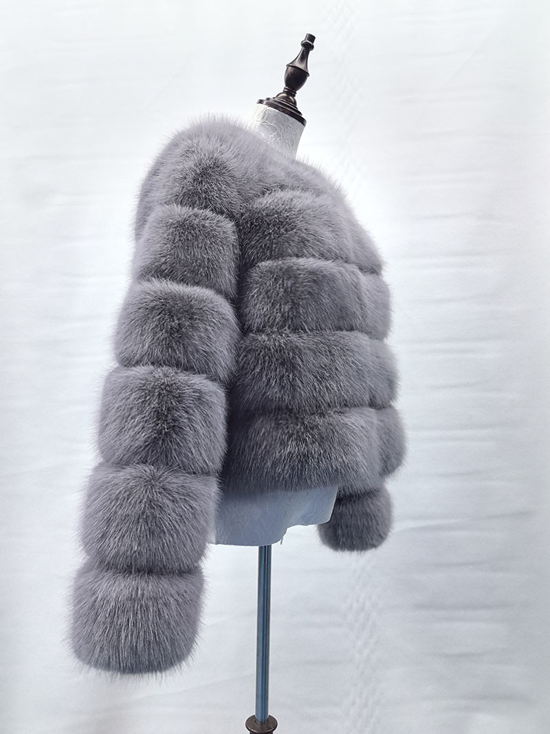 Damenbekleidung Pelz Spleißen Pelzmantel Damen Stil Casual Langarm Winter Warm Pelzmantel_voghion.com