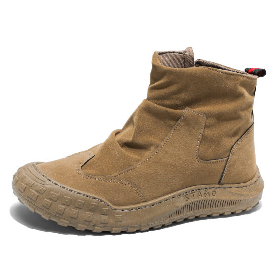 High-top Martins Men's Shoes Autumn New Breathable Workwear Shoes Men's Fashionable All-match Non-slip Casual Labor Protection Shoes for Men