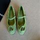 sheepskin version! French Mary Jane Women's Shoes Gentle Evening Breeze 2025 New Flower Ballet Flat Shoes