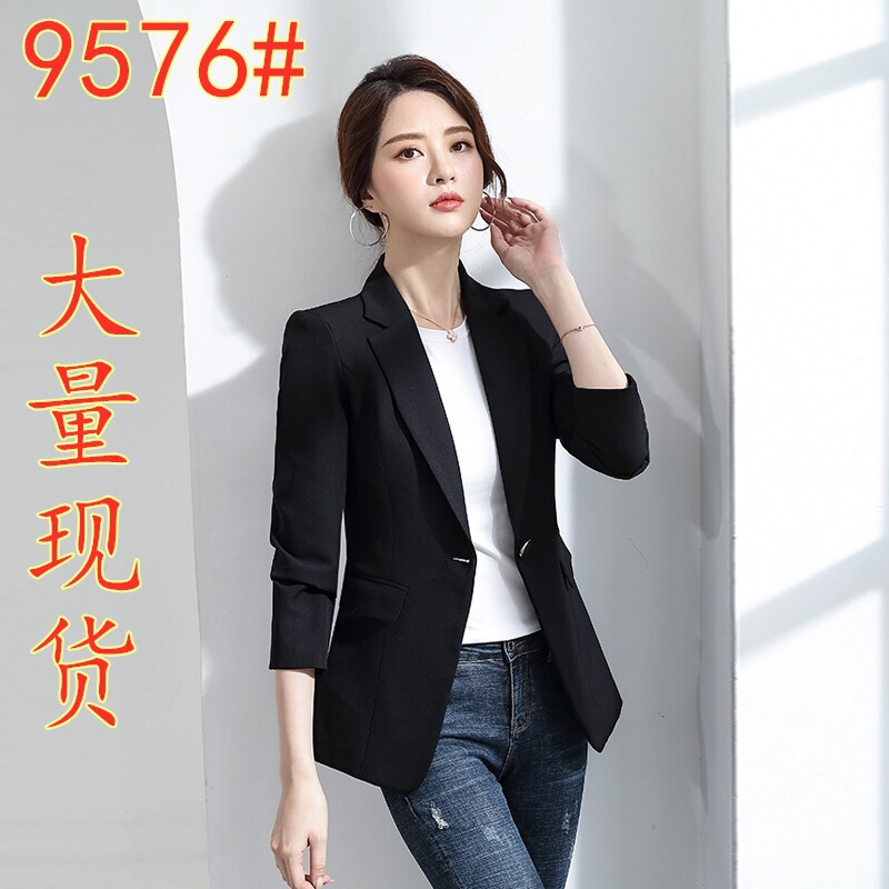 9576 # Spring and Autumn New Korean Style Slim Fit Casual Versatile Women's Suit Jacket Top