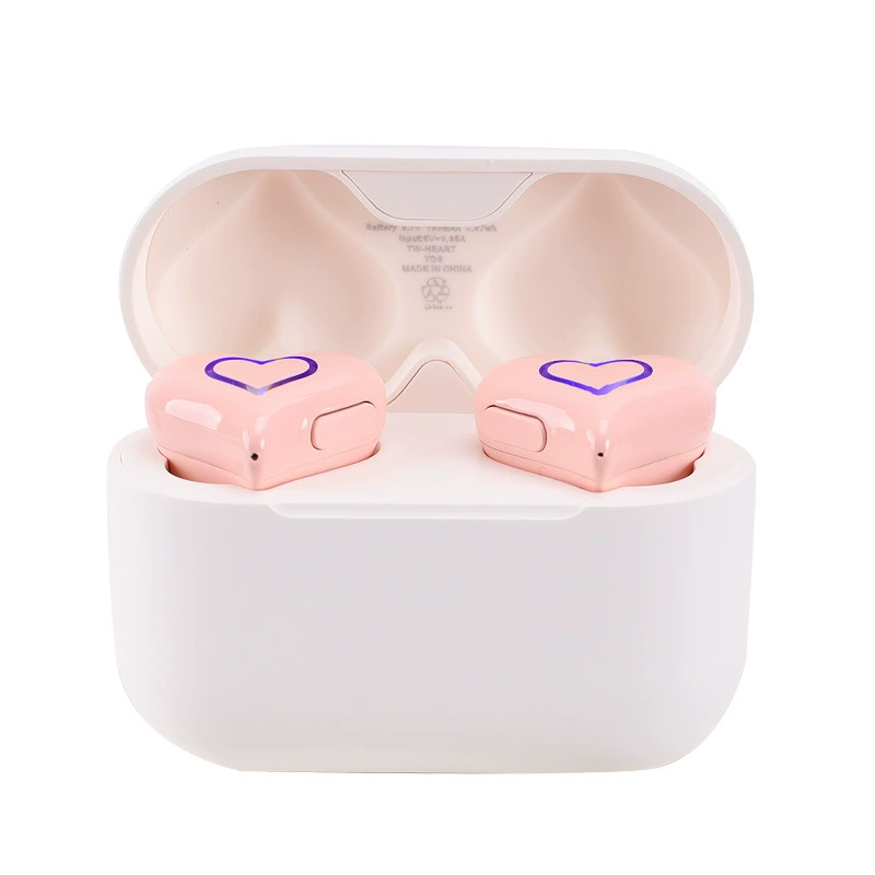 Беспроводные наушники HEARTBUDS в форме сердца, Bluetooth 5.3, LED- подсветка, Type-C, 20 ч воспроизведения